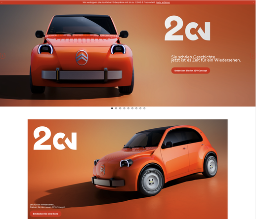 Picture of the 2cv concept